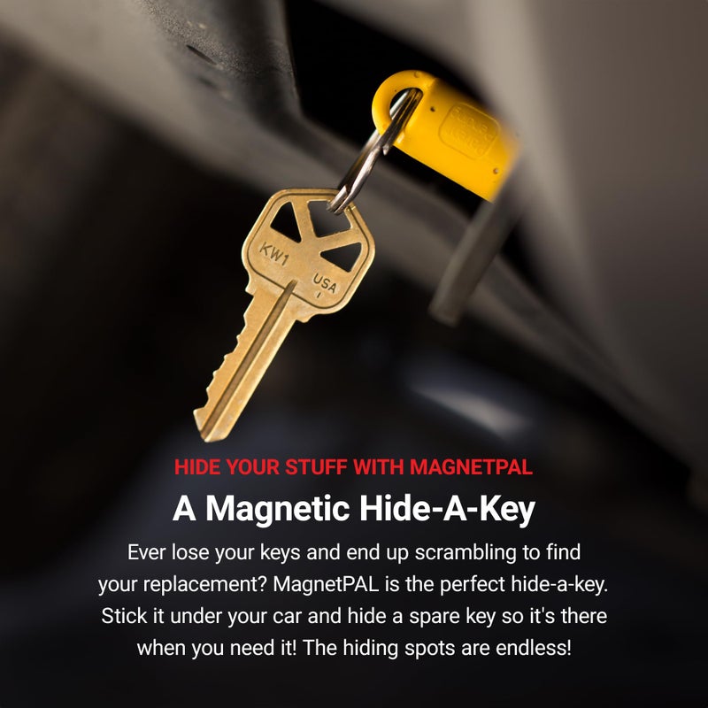 MagnetPAL Hide-A-Key, Magnetic Spare Key Hider With Most Powerful Magnet, For Cars, Trucks, SUVs - Image 4